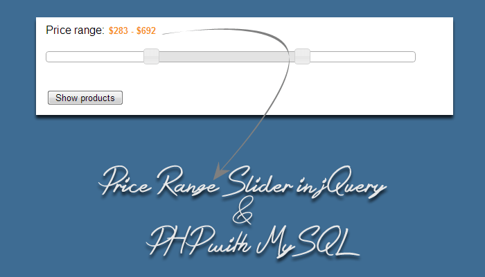 How to create Price Range Slider in jQuery & PHP with MySQL