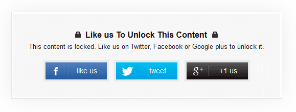 How to create social content locker using jQuery plugin
