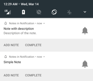 The Best Android App for taking Notes in Notification Tray