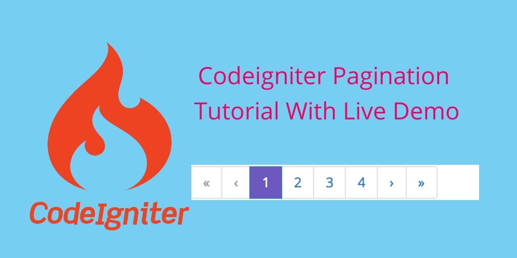 Codeigniter Pagination Library Example
