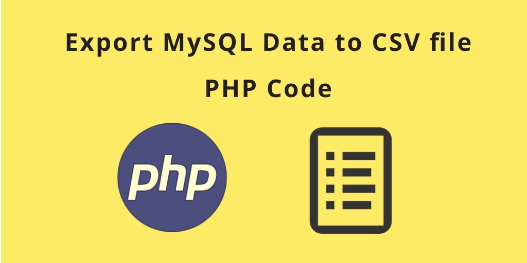 PHP Export Data In CSV File |PHP CSV Tutorial