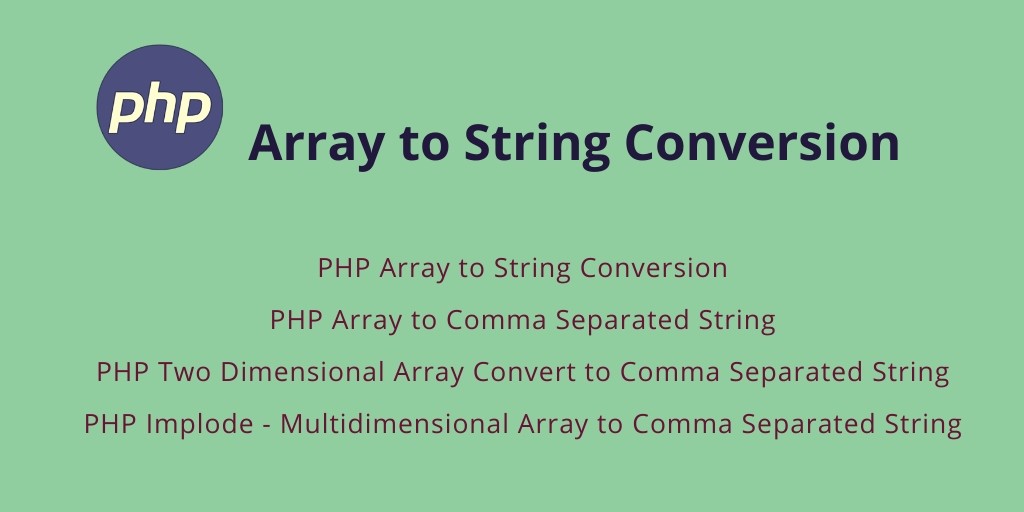 PHP array to comma-separated string