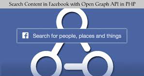 Search Content in Facebook with Open Graph API in PHP