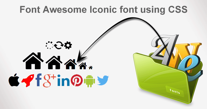 How to use Font Awesome Iconic font using CSS