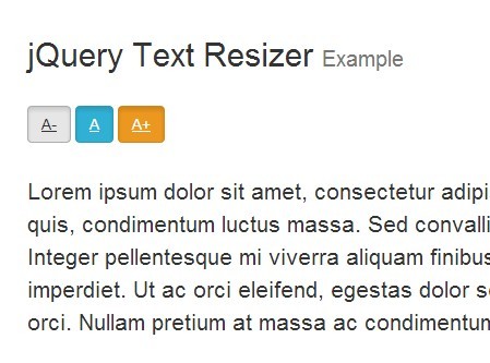 How to Resize text using jQuery